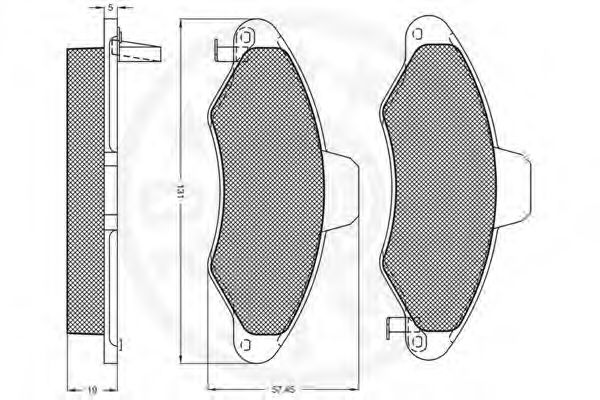 Тормозные колодки OPTIMAL 10207