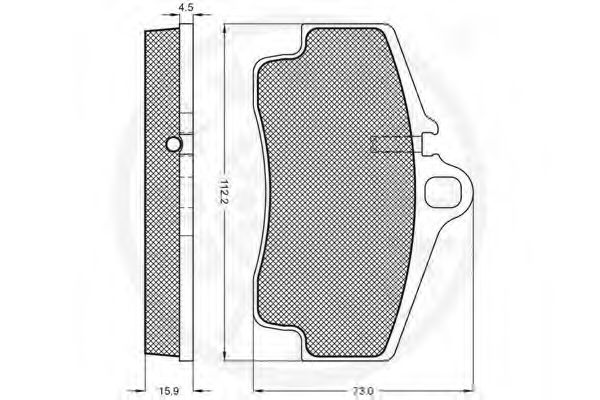 Тормозные колодки OPTIMAL 10213