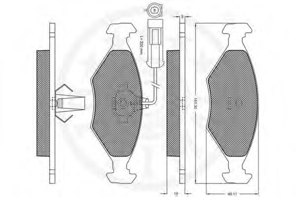 Тормозные колодки OPTIMAL 10276
