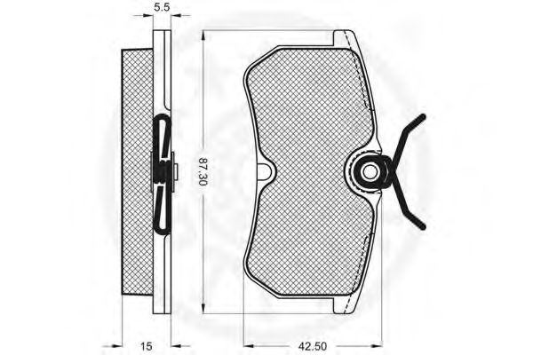 Тормозные колодки OPTIMAL 10310