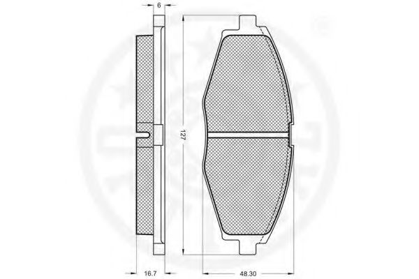 Тормозные колодки OPTIMAL 10313
