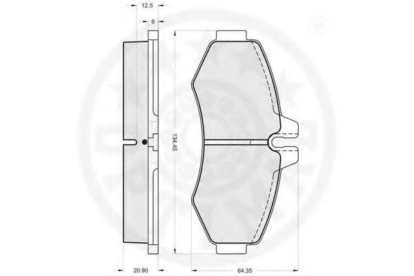 Тормозные колодки OPTIMAL 10324