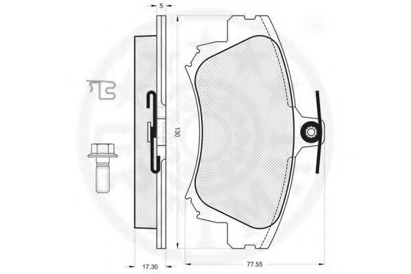 Тормозные колодки OPTIMAL 10335