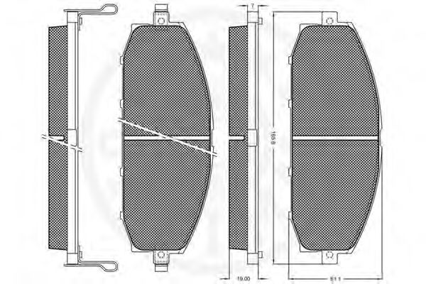 Тормозные колодки OPTIMAL 10346