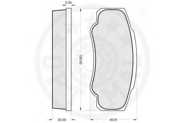Тормозные колодки OPTIMAL 12029