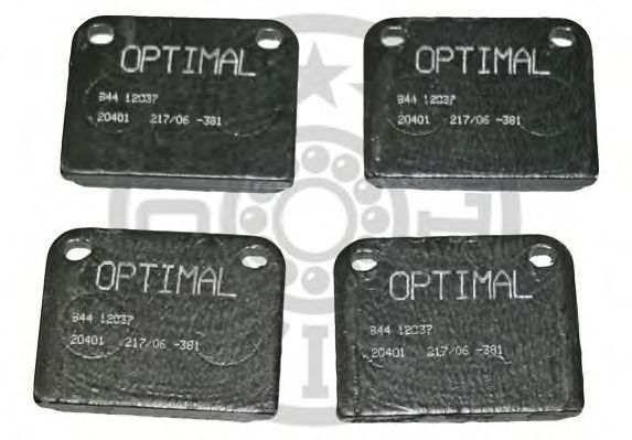 Тормозные колодки optimal 12037