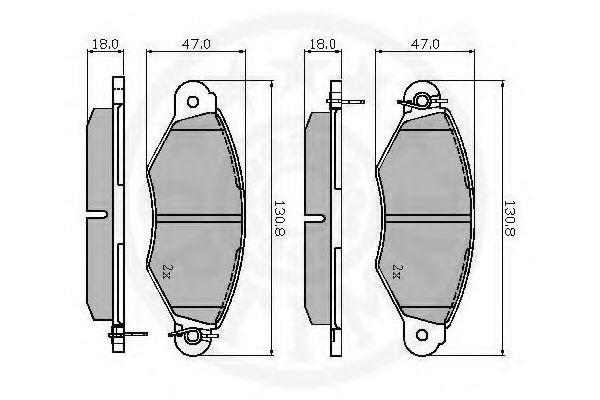 Тормозные колодки OPTIMAL 12066