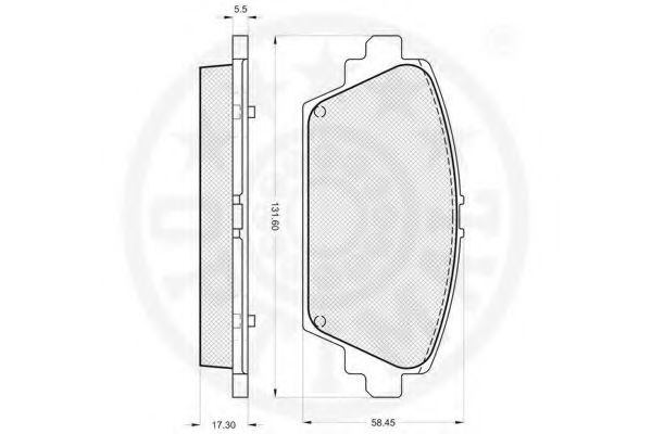 Тормозные колодки OPTIMAL 12165