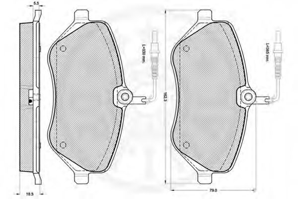 Тормозные колодки OPTIMAL 12224