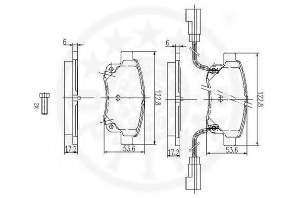 Тормозные колодки OPTIMAL 12298