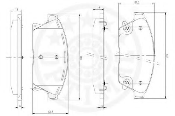 Тормозные колодки OPTIMAL 12407