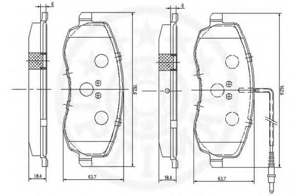 Тормозные колодки OPTIMAL 12467