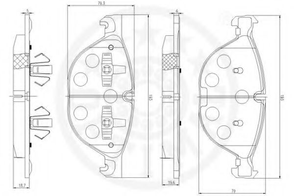 Тормозные колодки OPTIMAL 12510