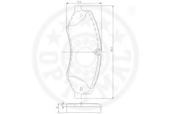 Тормозные колодки OPTIMAL 12549