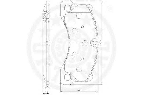 Тормозные колодки OPTIMAL 12583