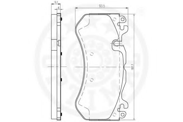 Тормозные колодки OPTIMAL 12584