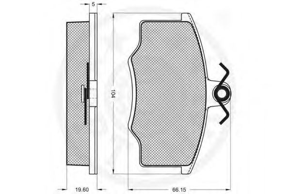 Тормозные колодки OPTIMAL 5909