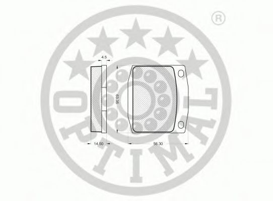 Тормозные колодки Nissan/Infiniti DA060M4990 Тормозные колодки Nissan/Infiniti DA060M4990