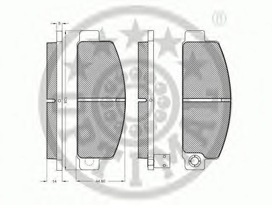 Тормозные колодки MAZDA 859549280 Тормозные колодки MAZDA 859549280