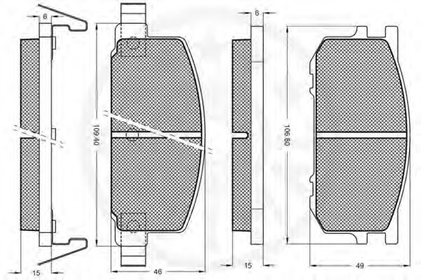 Тормозные колодки optimal 9216