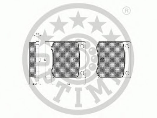 Тормозные колодки Nissan/Infiniti 44060N8825 Тормозные колодки Nissan/Infiniti 44060N8825