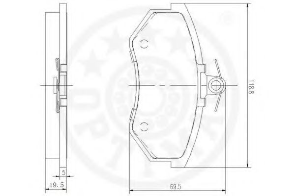 Тормозные колодки OPTIMAL 9271