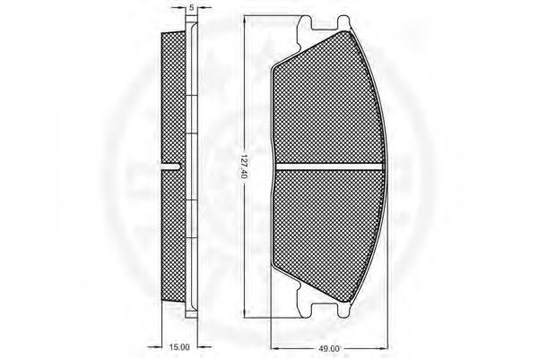Тормозные колодки OPTIMAL 9451