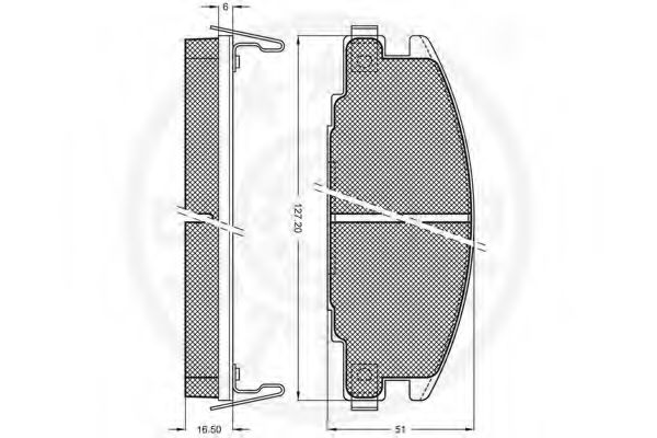 Тормозные колодки OPTIMAL 9479