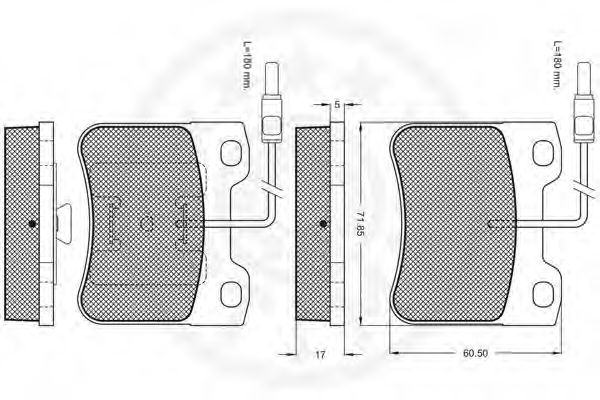 Тормозные колодки OPTIMAL 9490