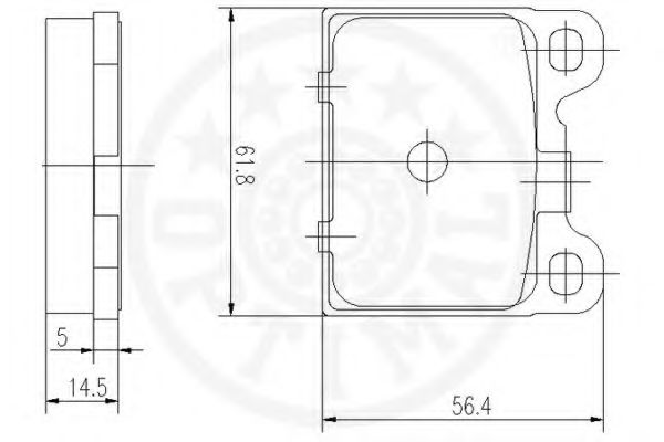 Тормозные колодки OPTIMAL 9509