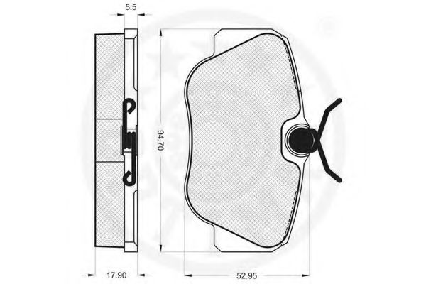 Тормозные колодки OPTIMAL 9585