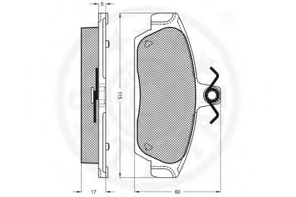 Тормозные колодки OPTIMAL 9674