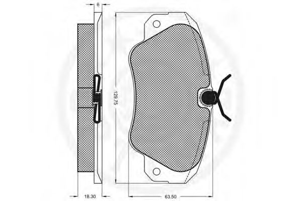 Тормозные колодки OPTIMAL 9756
