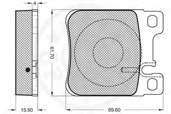 Тормозные колодки OPTIMAL 9795