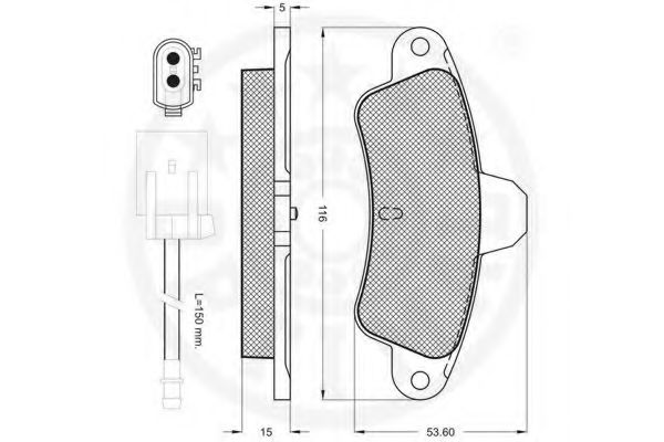 Тормозные колодки OPTIMAL 9840
