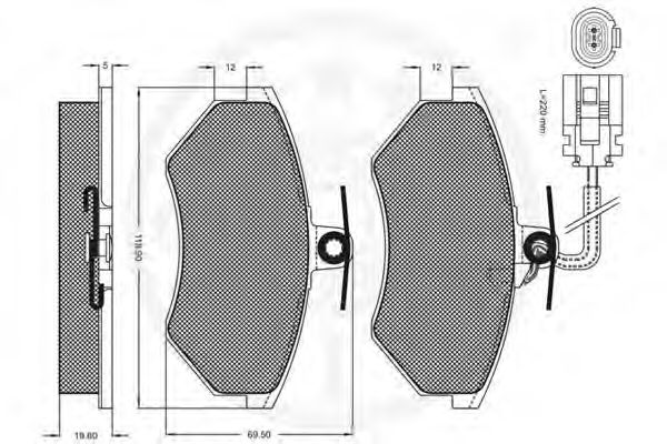 Тормозные колодки OPTIMAL 9912
