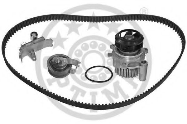 Комплект ГРМ с помпой OPTIMAL SK-1660AQ1