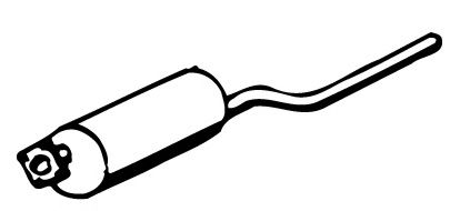 Глушитель выхлопных газов конечный WALKER 03356