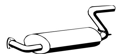 Глушитель выхлопных газов конечный WALKER 03444