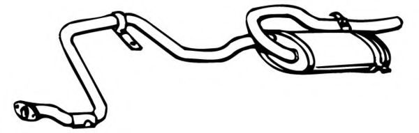 Глушитель выхлопных газов конечный WALKER 03796