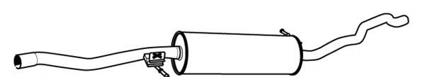 Средний глушитель выхлопных газов WALKER 22801