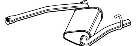 Средний глушитель выхлопных газов WALKER 23054