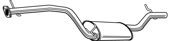 Глушитель выхлопных газов конечный WALKER 23101