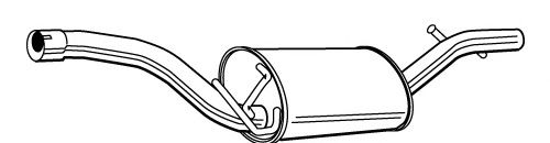 Глушитель выхлопных газов конечный WALKER 23168