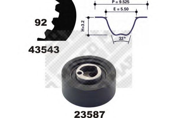 Комплект ГРМ MAPCO 23543