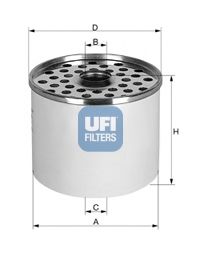 Топливный фильтр UFI24.360.00