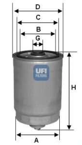 Топливный фильтр UFI 24.441.00