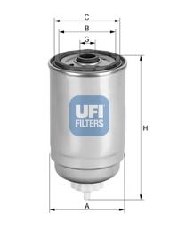 Топливный фильтр UFI 24.444.00