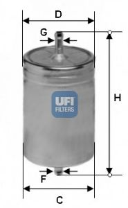 Топливный фильтр UFI 31.611.00