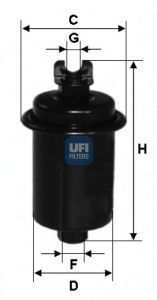 Топливный фильтр UFI 31.631.00